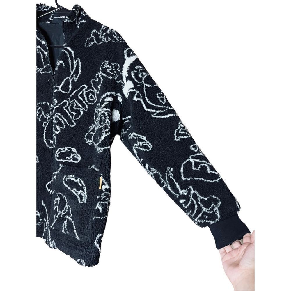 Lazy Oaf X The Flintstones Allover Print Fleece J… - image 4